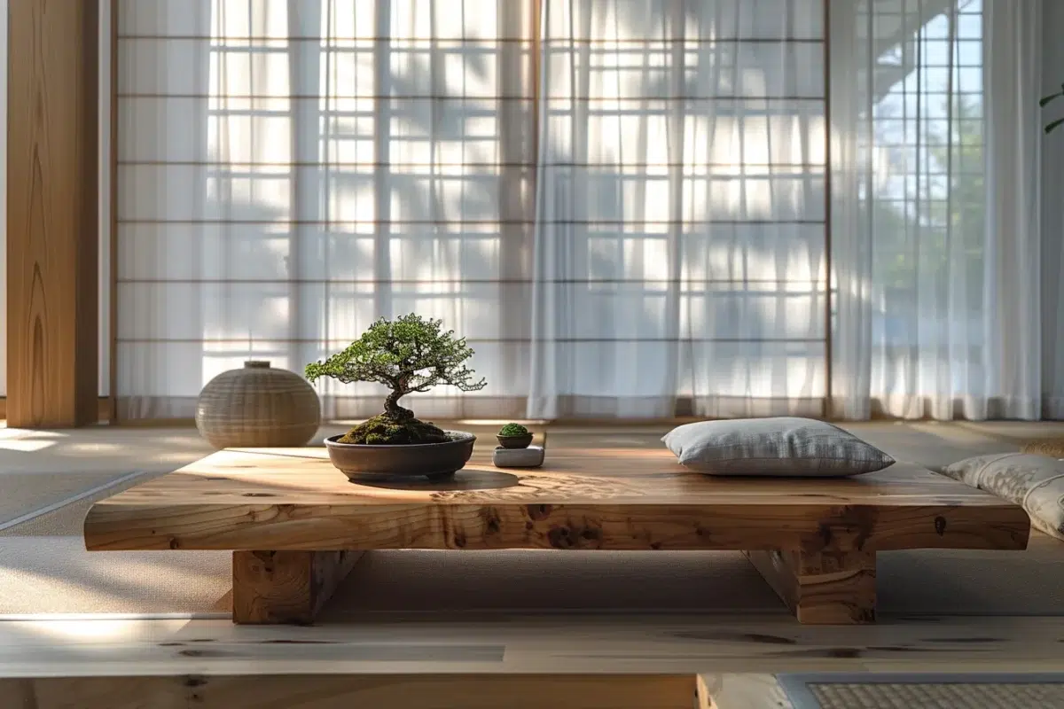 Découvrez comment le minimalisme japonais peut transformer votre salon en un havre de paix