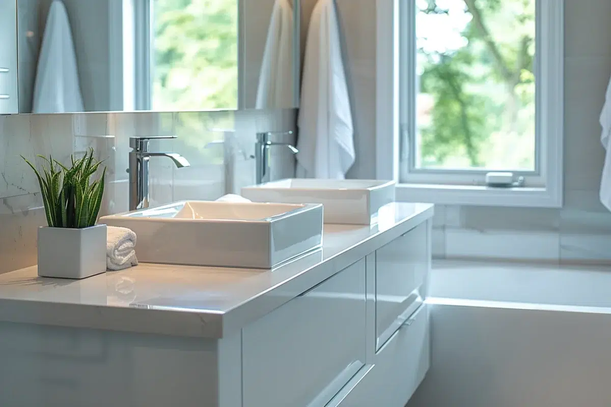 Découvrez comment transformer votre salle de bain en un havre de paix moderne et tendance