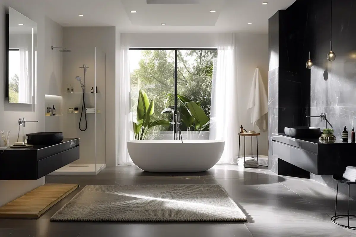 Découvrez comment transformer votre salle de bain avec une touche de noir pour un style chic et élégant