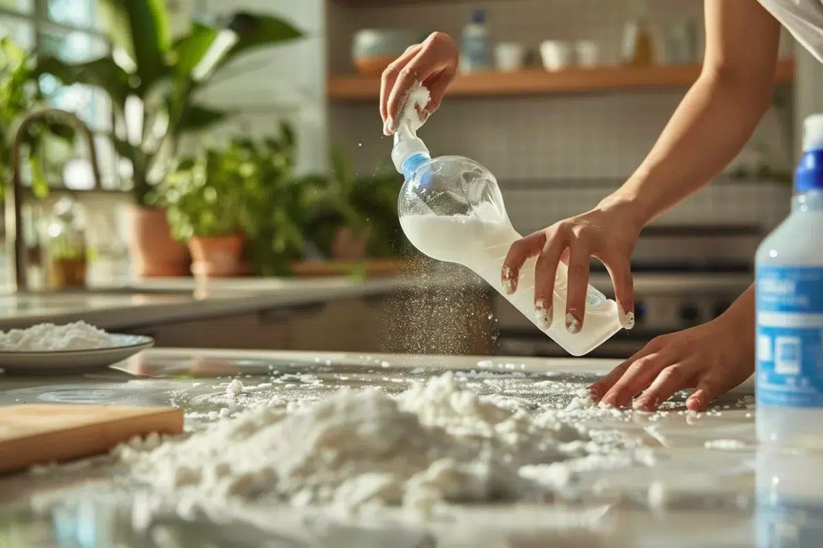 Découvrez les secrets d'un mélange efficace : le vinaigre blanc et le bicarbonate pour un nettoyage écoresponsable