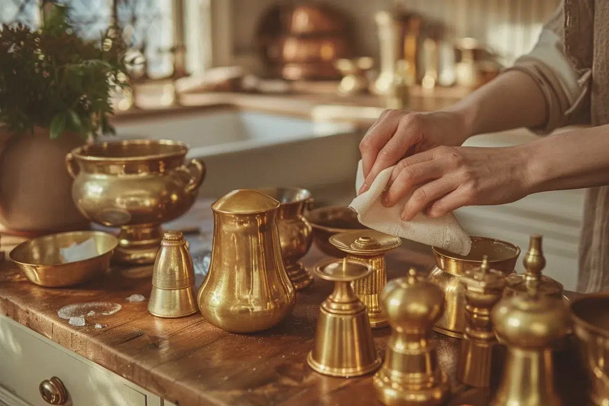 Les secrets pour redonner brillance et éclat à vos objets en laiton avec des astuces maison
