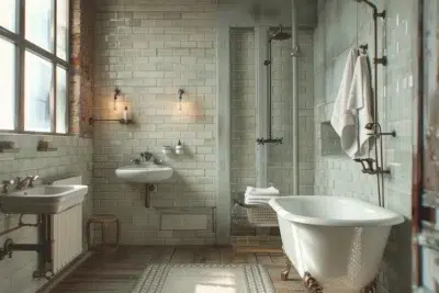 Découvrez les secrets d'une salle de bain industrielle chic et intemporelle : 30 idées pour transformer votre espace