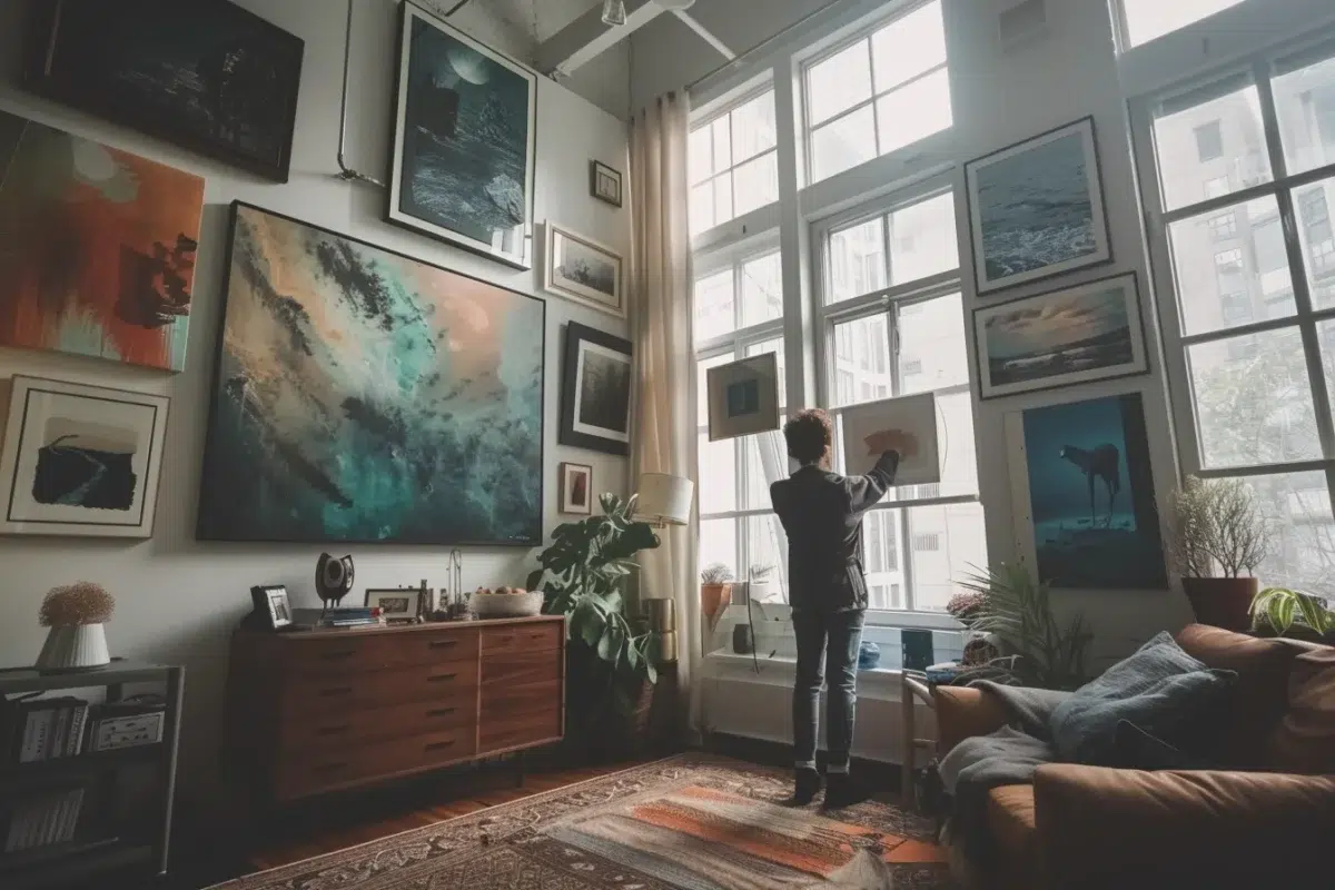 Transformez votre salon : découvrez comment les œuvres d'art peuvent refléter votre unicité et renforcer l'atmosphère de votre intérieur