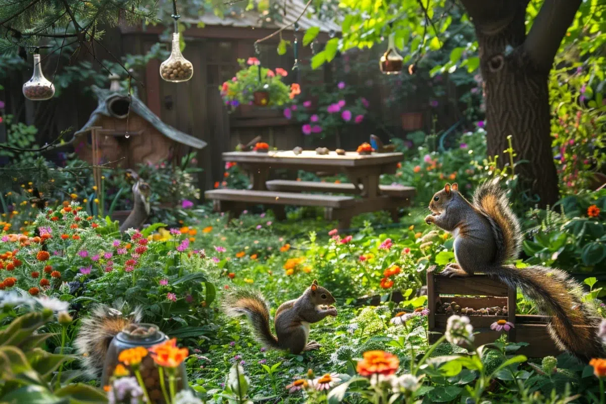 Les secrets pour transformer votre jardin en un paradis accueillant pour les écureuils