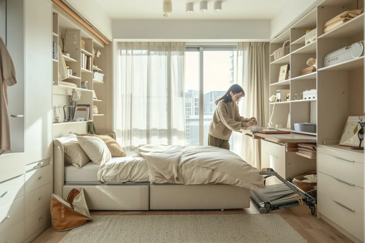 Les secrets pour transformer votre chambre compacte avec des meubles multifonctionnels