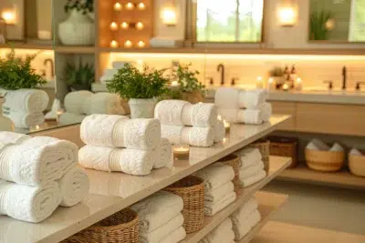 Transformez votre salle de bain : astuces uniques pour ranger les serviettes avec style