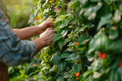 Les secrets d'un jardin vertical réussi : apprenez à chouchouter vos plantes grimpantes