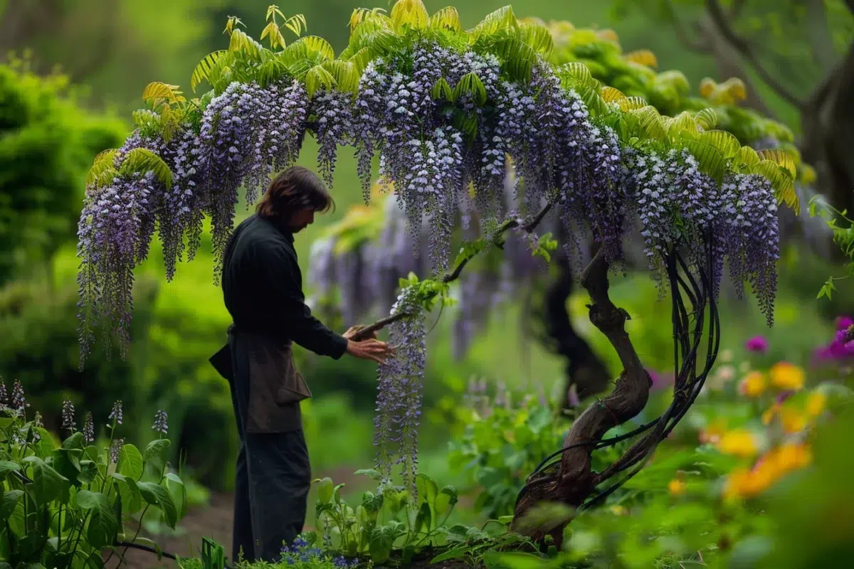 Les secrets pour métamorphoser une simple glycine en un majestueux arbre en seulement 4 étapes