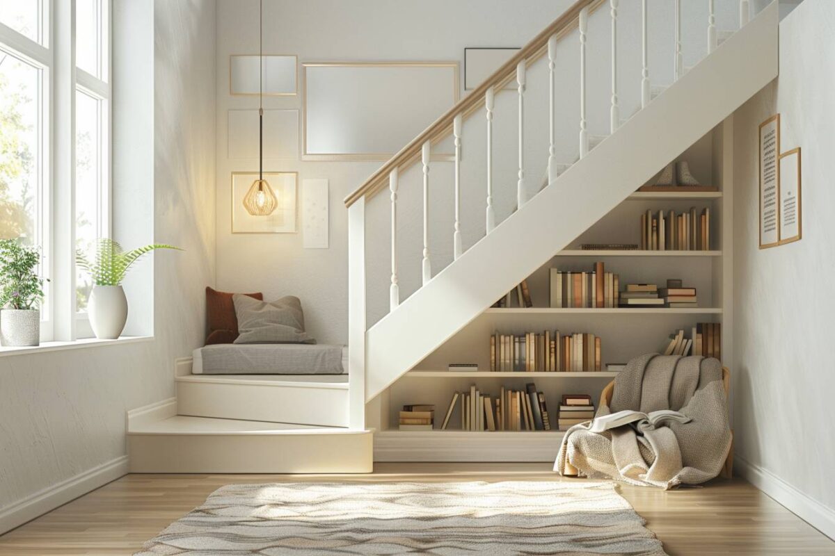 Découvrez 30 façons créatives d'aménager l'espace sous votre escalier pour une maison optimisée et élégante