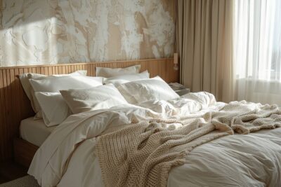 découvrez comment mélanger textures et matériaux pour transformer votre chambre en un havre de paix