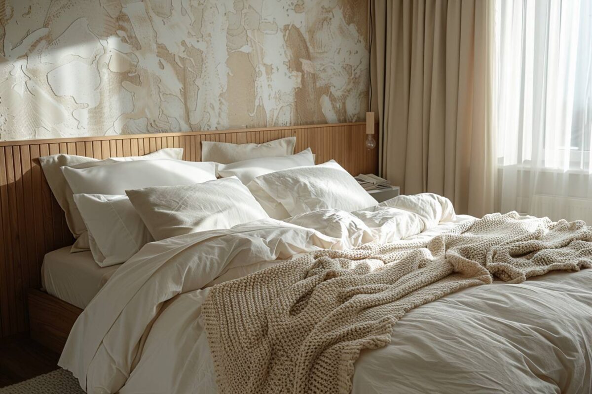 découvrez comment mélanger textures et matériaux pour transformer votre chambre en un havre de paix