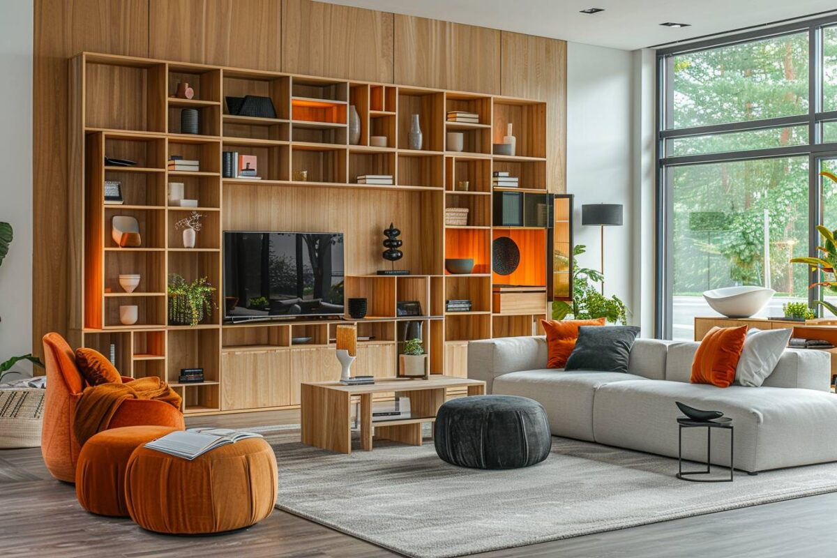 Redécouvrez votre salon : 30 idées de meubles de rangement pour un espace transformé