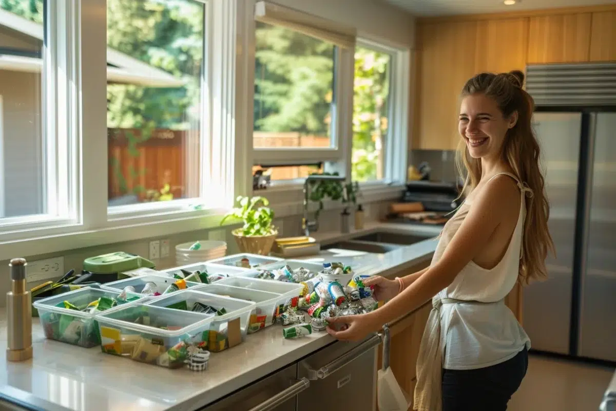 Transformez votre cuisine en un havre de recyclage : astuces et idées pour un espace écologique