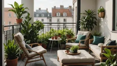 Découvrez 15 astuces pour transformer votre petit balcon en un oasis de détente et de style