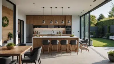 Découvrez comment les cuisines ouvertes sur l'extérieur révolutionnent l'art de vivre contemporain