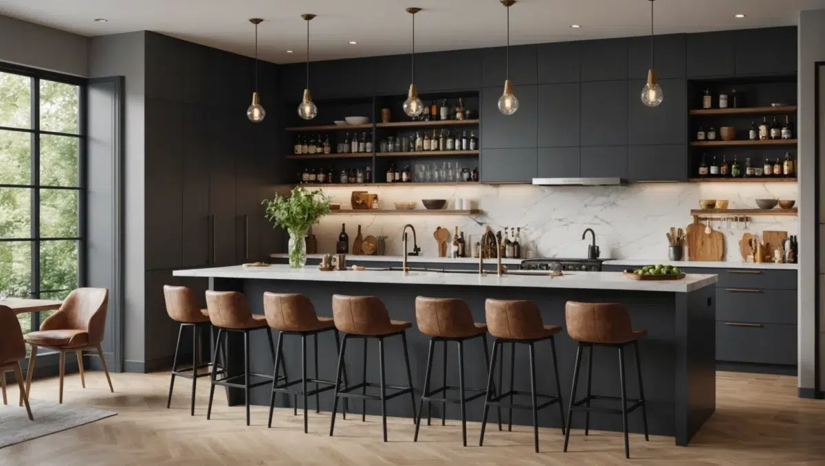 Transformez votre cuisine avec un espace bar moderne : découvrez comment créer un lieu de convivialité chez vous