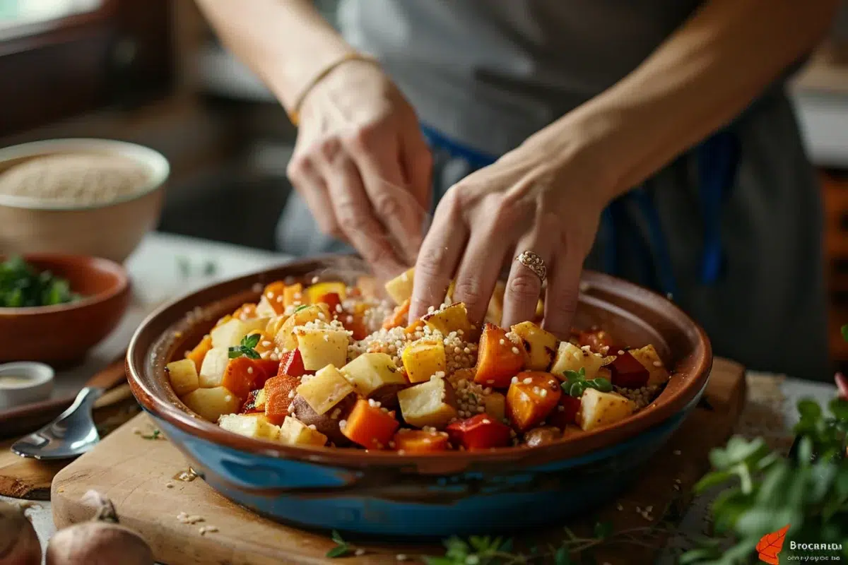 Les secrets d'un tajine de légumes racines au millet : saveurs exotiques et bienfaits nutritionnels pour une cuisine réconfortante