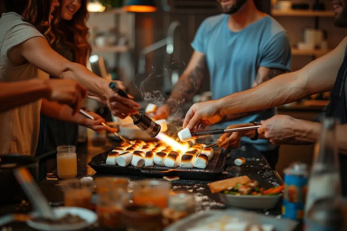 Griller des chamallows au chalumeau de cuisine : conseils et recettes pour des moments gourmands et conviviaux