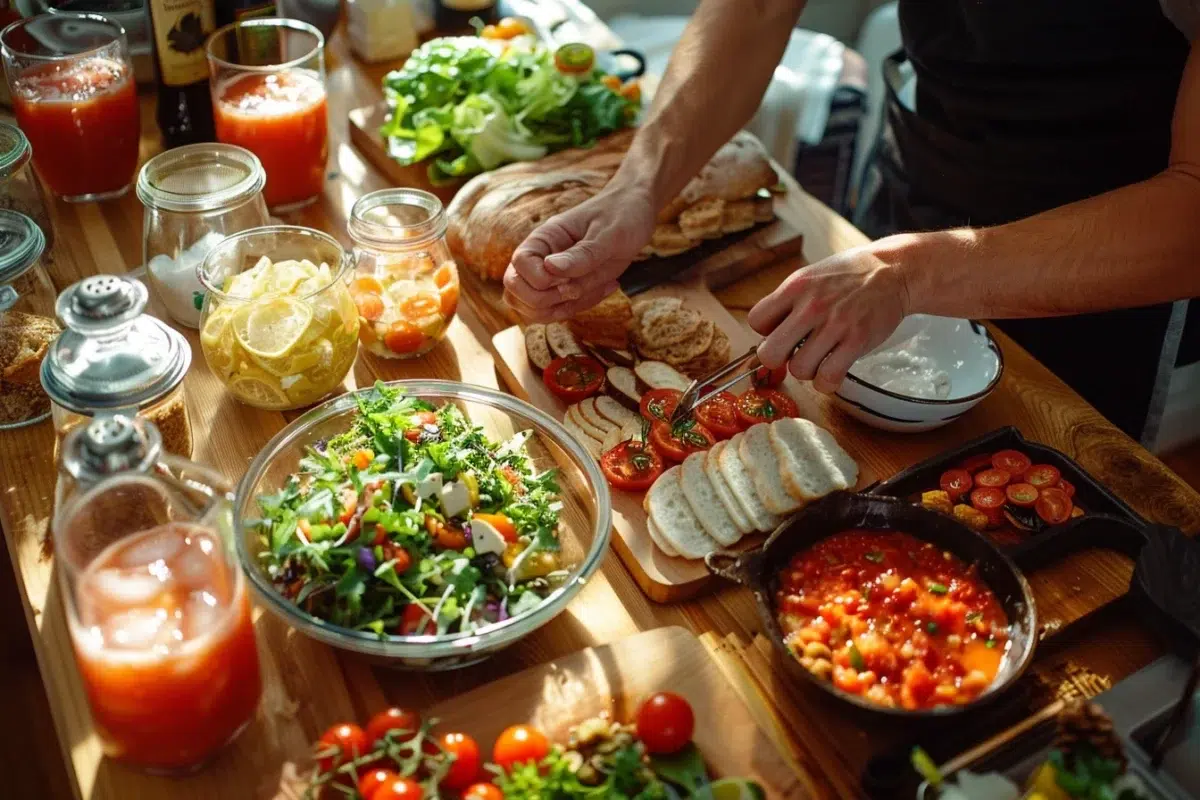 Idées créatives pour accompagner votre gaspacho de tomate : tapas, salades, pains et boissons rafraîchissantes