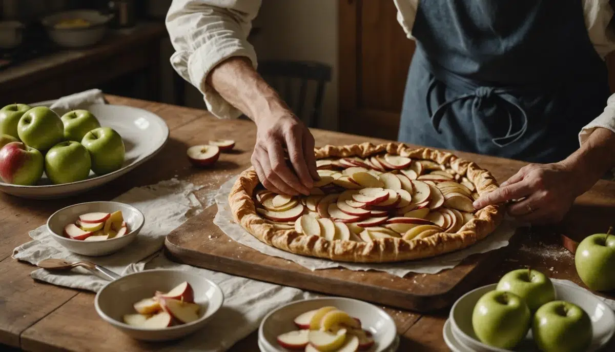 Découvrez comment préparer une galette des rois aux pommes simple et élégante pour l'Épiphanie !