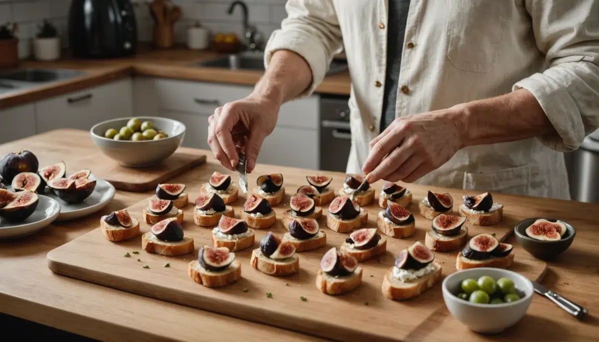 Comment préparer des crostini au chèvre et figues en 9 minutes avec un Airfryer pour épater vos invités