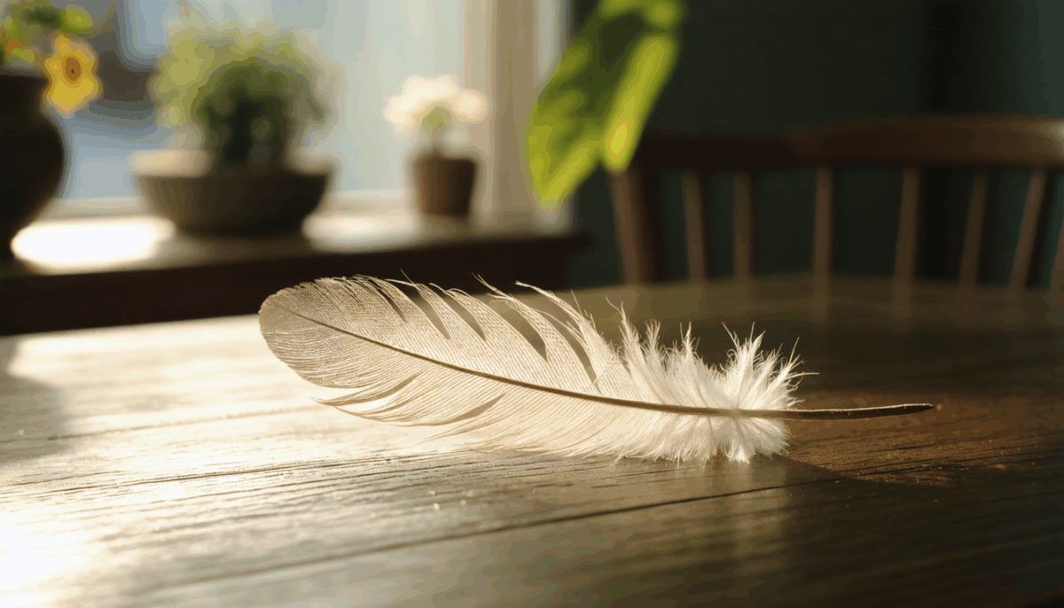 découvrez la signification symbolique de trouver une plume d'oiseau chez soi. explorez les messages spirituels et les croyances associés à cette découverte mystérieuse.