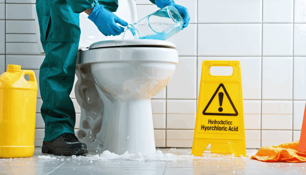 découvrez les dangers potentiels de l'acide chlorhydrique pour nettoyer les toilettes et adoptez les mesures de sécurité essentielles pour protéger votre santé et votre installation sanitaire.
