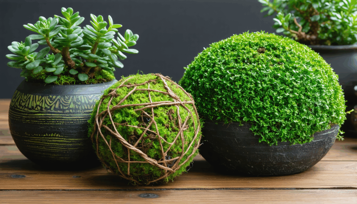 découvrez l’art japonais du kokedama : ces magnifiques boules de mousse élégantes transforment vos plantes en véritables œuvres d’art végétales pour une déco originale et naturelle.