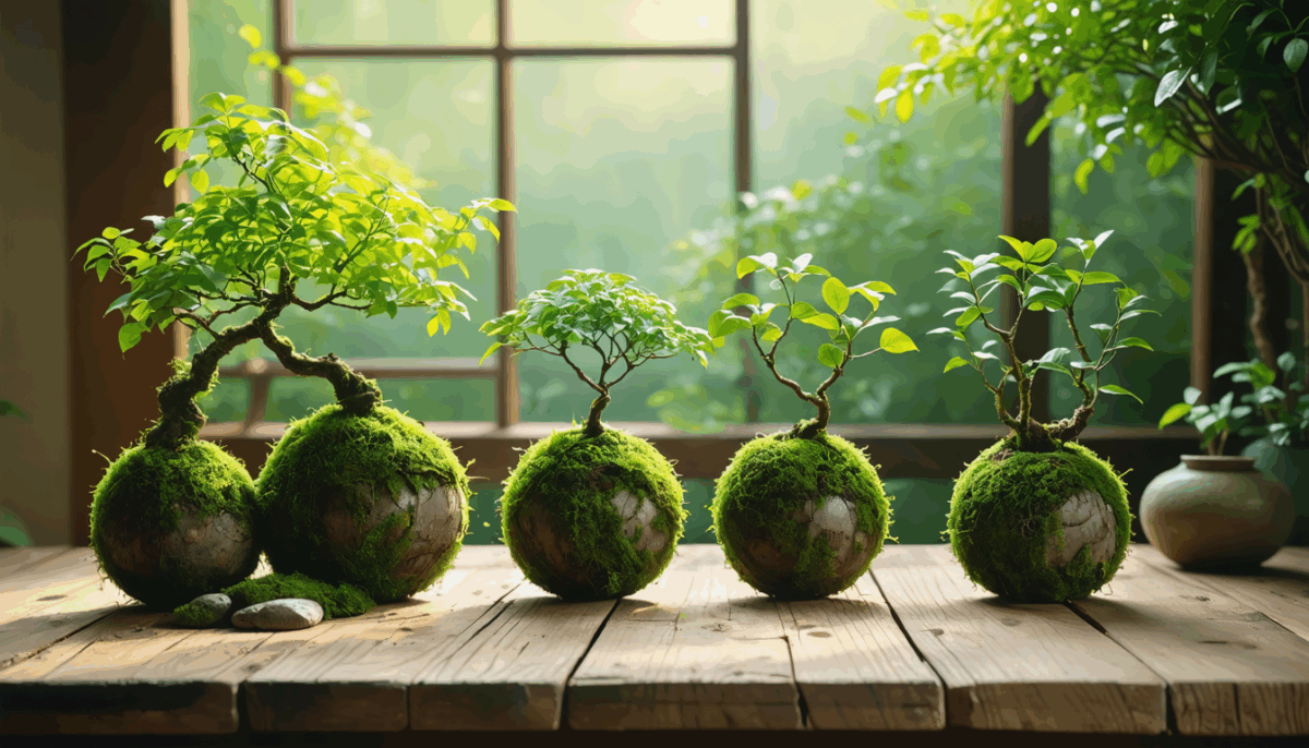 découvrez l’art du kokedama, une technique japonaise élégante où les plantes s’épanouissent dans de belles boules de mousse. apportez une touche zen et originale à votre intérieur avec cette décoration végétale unique.