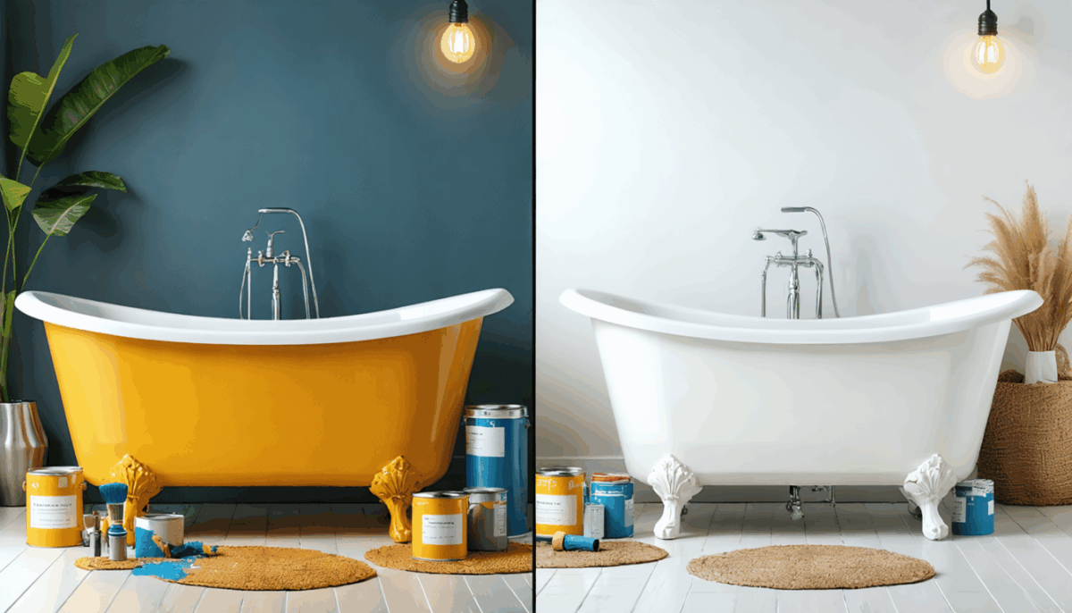 découvrez comment relooker votre baignoire avec de la peinture, les avantages de cette solution économique et les inconvénients à prendre en compte avant de vous lancer.