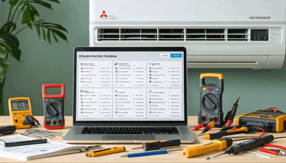 découvrez le répertoire complet des codes d'erreur pour climatiseurs mitsubishi : explications, solutions et conseils pour diagnostiquer rapidement les pannes de votre système de climatisation.
