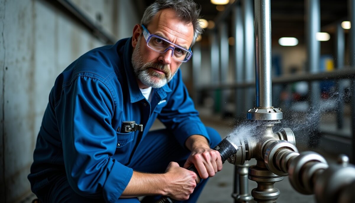 Solutions efficaces pour maîtriser une fuite d'eau dans une canalisation à haute pression