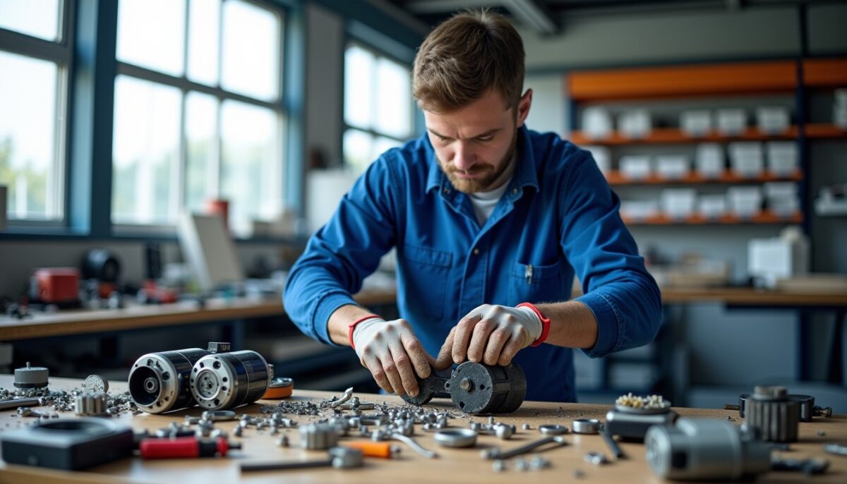 Guide pratique pour le démontage du moteur d'un volet roulant Bubendorff