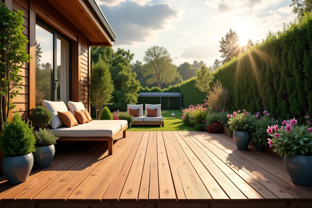 Terrasse bois pour mobil-home : Le secret pour profiter de son jardin par tous les temps